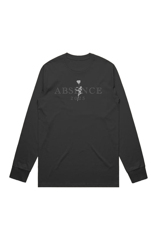 ABSENCE Black on Black Rose Classic Long Sleeve Sh