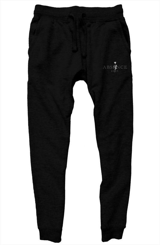 ABSENCE Black on Black Rose Classic Premium Joggers