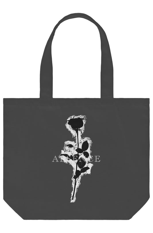 ABSENCE Black Rose Shoulder Tote